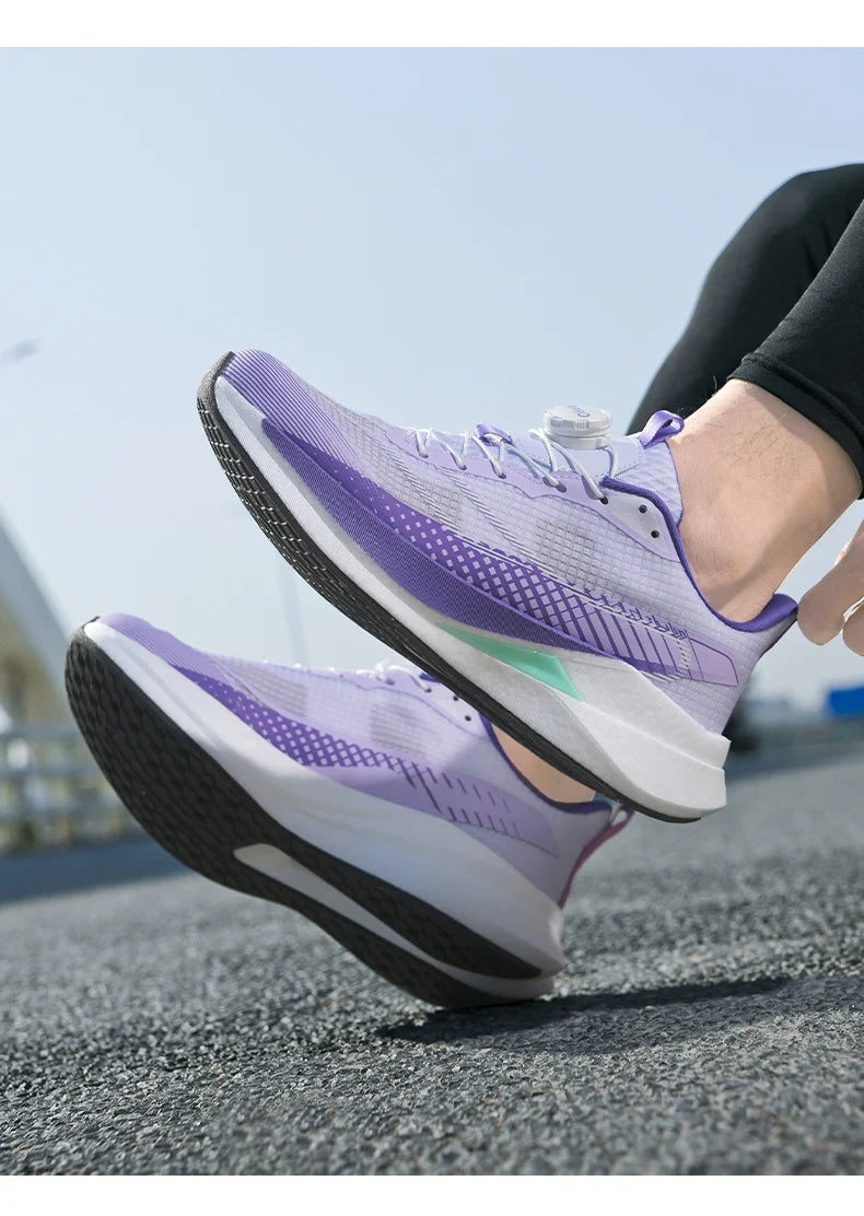 Sneakers﻿ Men Sports Carbon Board Speciality Breathable Lightweight Women's Comfortable Athletic Nonskid Marathon Running Shoe