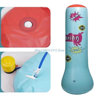 Kids Punching Bags Inflatable Boxing Bag Toy Children Boxing Punch Kicking Toy Fitness Training Equipment Enduring