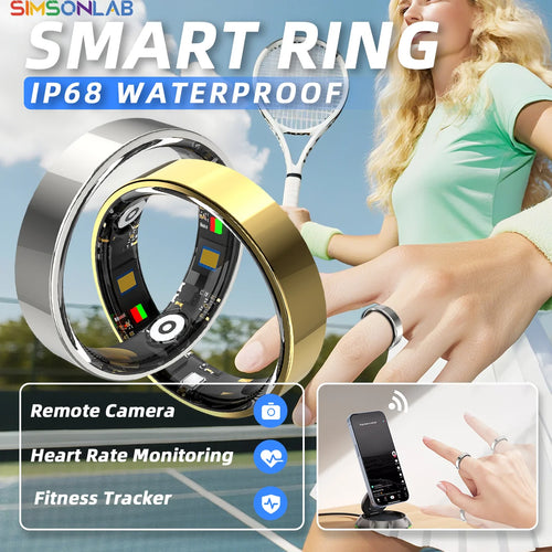 2026 New Health Smart Ring 5ATM Waterproof Heart Rate/Sleep Monitoring Fitness Tracker Wireless Call  for Men Women Gift Choice