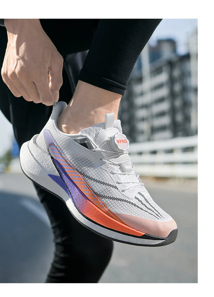Sneakers﻿ Men Sports Carbon Board Speciality Breathable Lightweight Women's Comfortable Athletic Nonskid Marathon Running Shoe