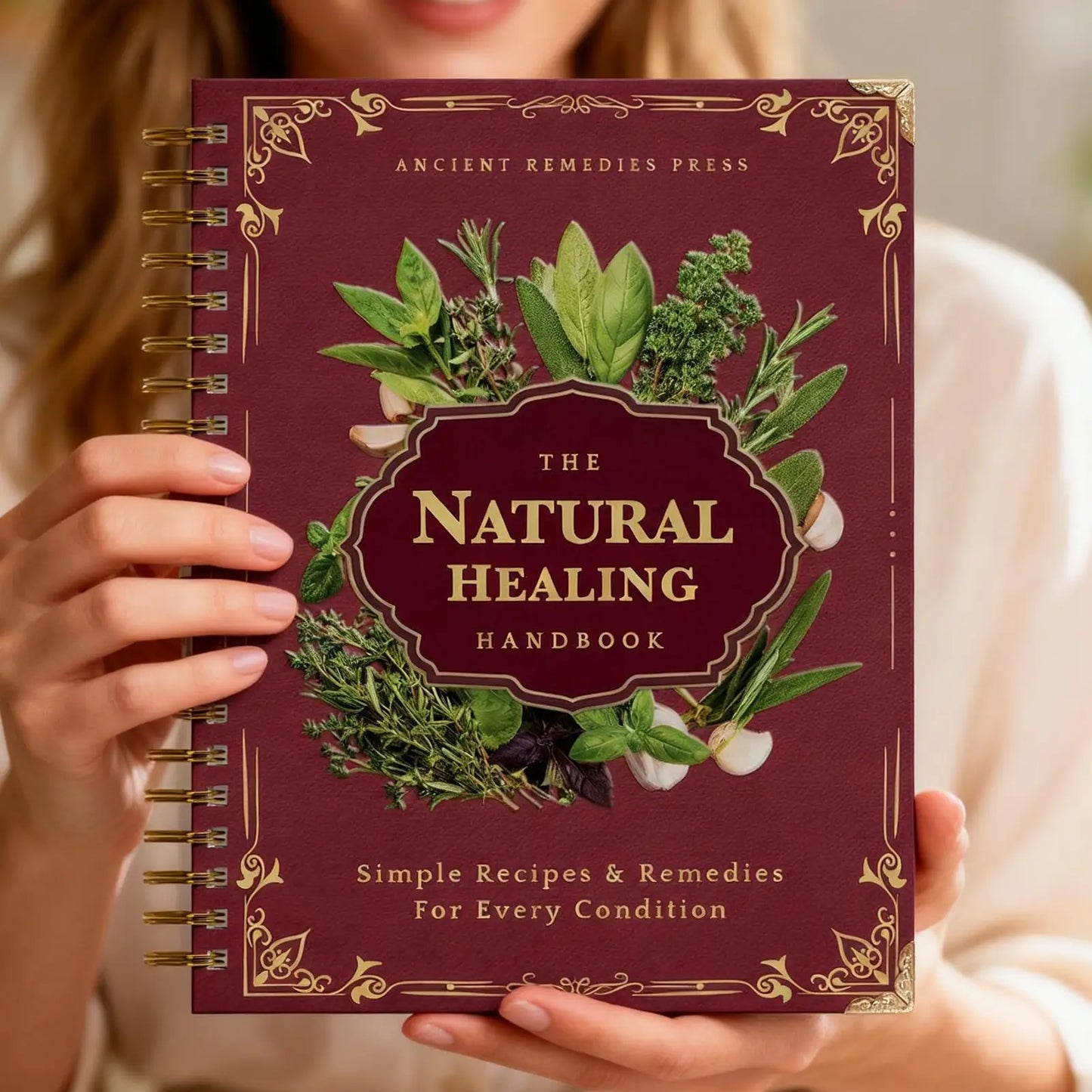 Human Health Guide Book Plant Theme Eating Recipe Spiral Binding Natural Book for Women Men Family Adult Elderly Chef Study