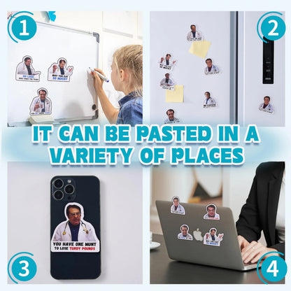 12PCS Dr Now Magnets Fridge, Dr. Nowzaradan Fridge Magnet Diet Plan Book, Stay Healthy, Funny Refrigerator Magnets