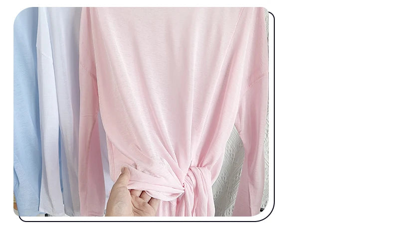 Women's Fitness Sports T-shirt Loose Long Sleeve Breathable Comfort Side-Opening Design Running Fitness Leisure Outdoor Yoga Top