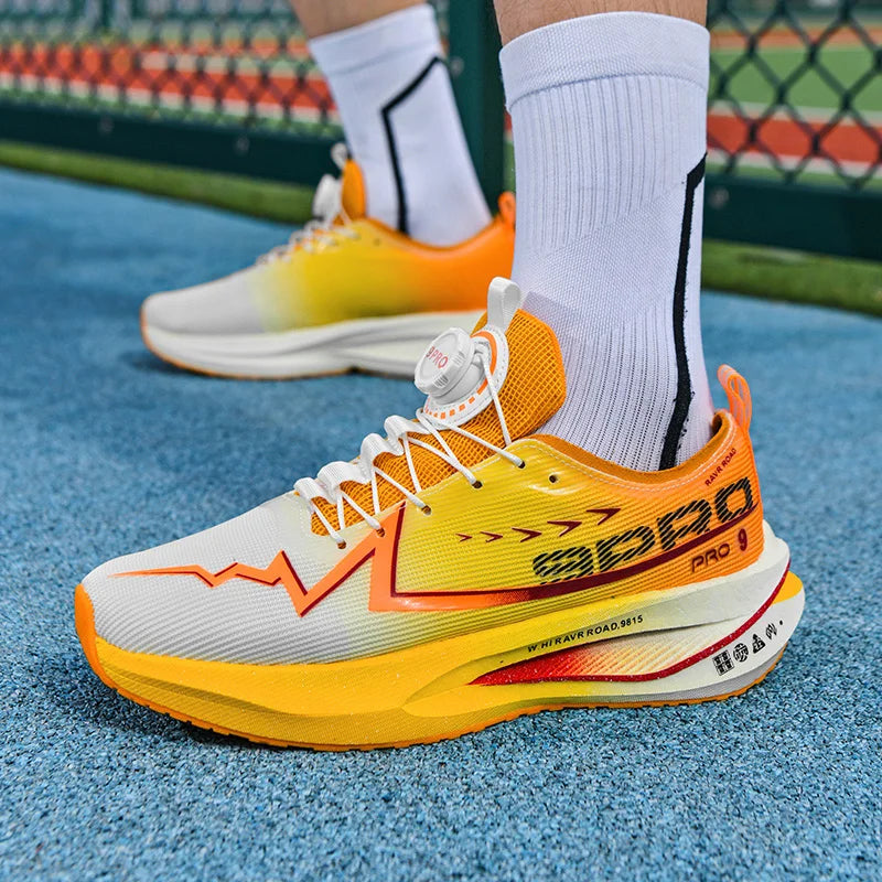 Men Running Shoes Carbon Board Speciality Sports Breathable Lightweight Women's Comfortable Athletic Nonskid Marathon Sneakers