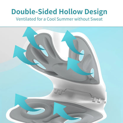 Waist Protection Cushion Back Pain Relief Ergonomic Anti Hunchback Cushion Foldable Back Support Sitting Posture Correction