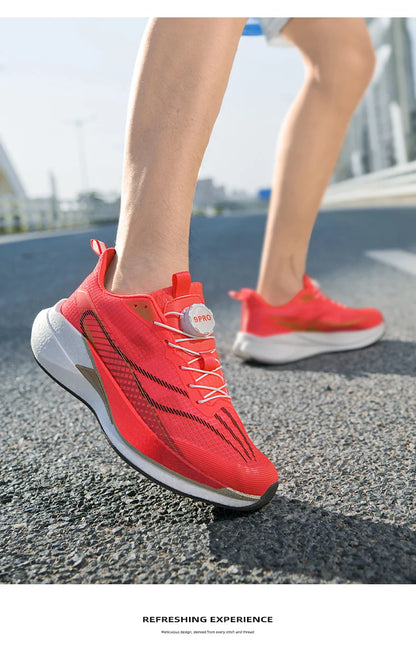 Sneakers﻿ Men Sports Carbon Board Speciality Breathable Lightweight Women's Comfortable Athletic Nonskid Marathon Running Shoe