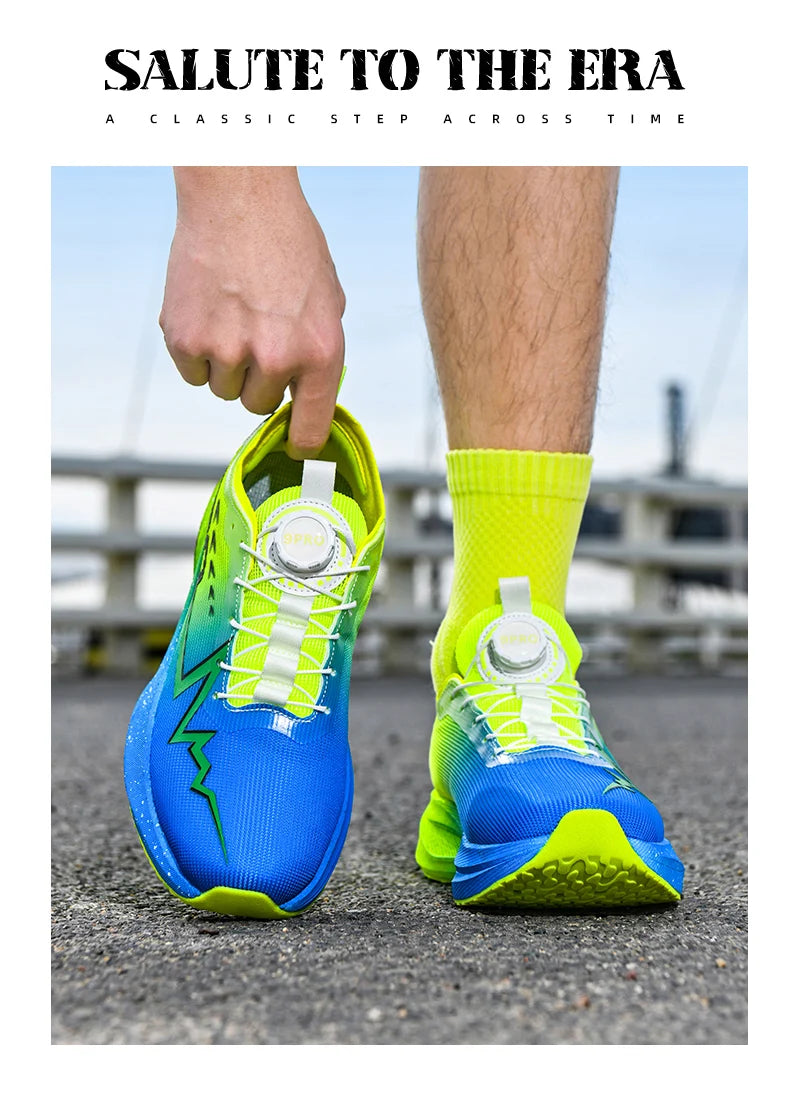 Men Running Shoes Carbon Board Speciality Sports Breathable Lightweight Women's Comfortable Athletic Nonskid Marathon Sneakers