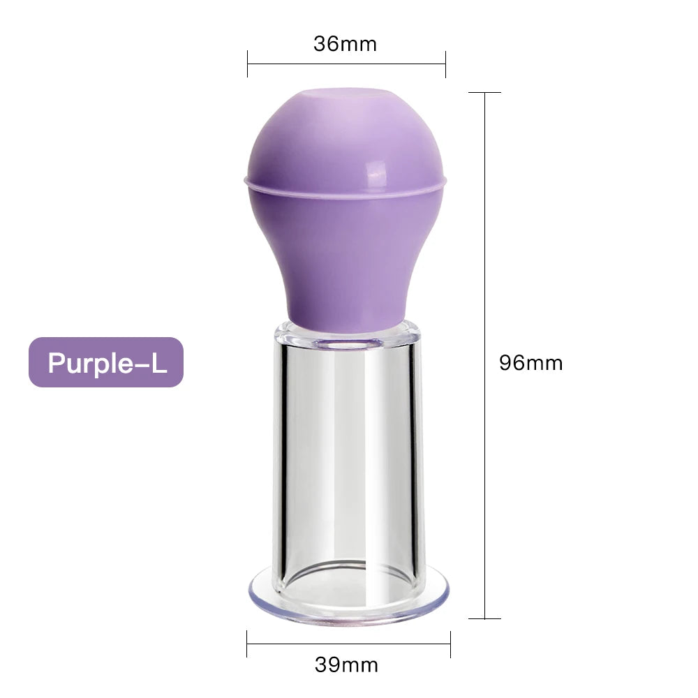 Facial Massage Cups Rubber Vacuum Cupping Skin Lifting Anti Cellulite Massager for Face Pvc Body Cups Skin Scraping Massage Jar