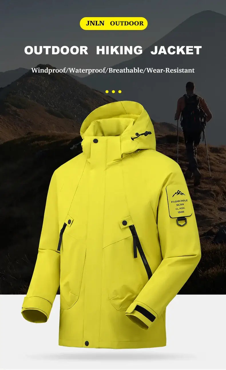 2026 Unisex Waterproof Jacket for Climbing Hiking Camping Trekking Windbreaker Men Women Outdoor Windproof Rain Coat Antifouling