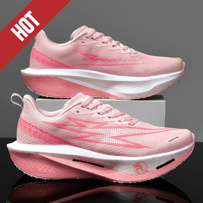 Running Shoes Carbon Board Speciality Marathon Men Sports Breathable Lightweight Women's Comfortable Athletic Nonskid Sneakers