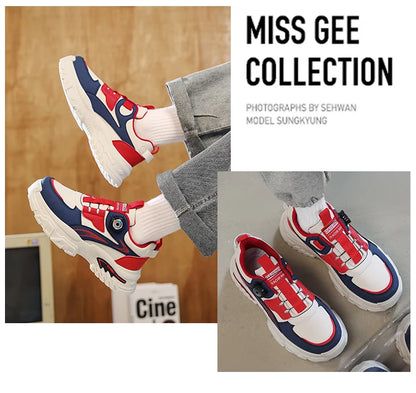 women's sports shoes 2026 Autumn New Men's Versatile High-Top Trendy Thick-Soled Running Shoes Breathable Casual Trendy Shoes