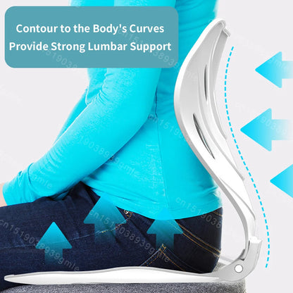 Waist Protection Cushion Back Pain Relief Ergonomic Anti Hunchback Cushion Foldable Back Support Sitting Posture Correction