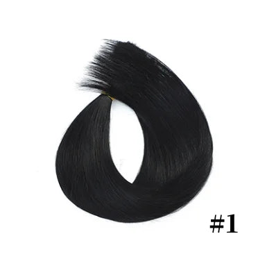 Human Hair Extension For Women Tape IN Hair Extensions Bonded Hairpieces Capsules Microlink Capsules Natural Straight Hair 20PCS
