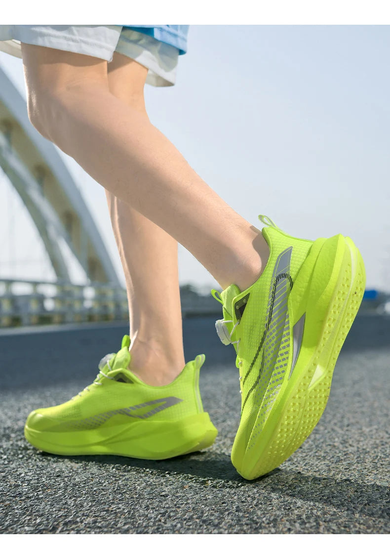 Sneakers﻿ Men Sports Carbon Board Speciality Breathable Lightweight Women's Comfortable Athletic Nonskid Marathon Running Shoe