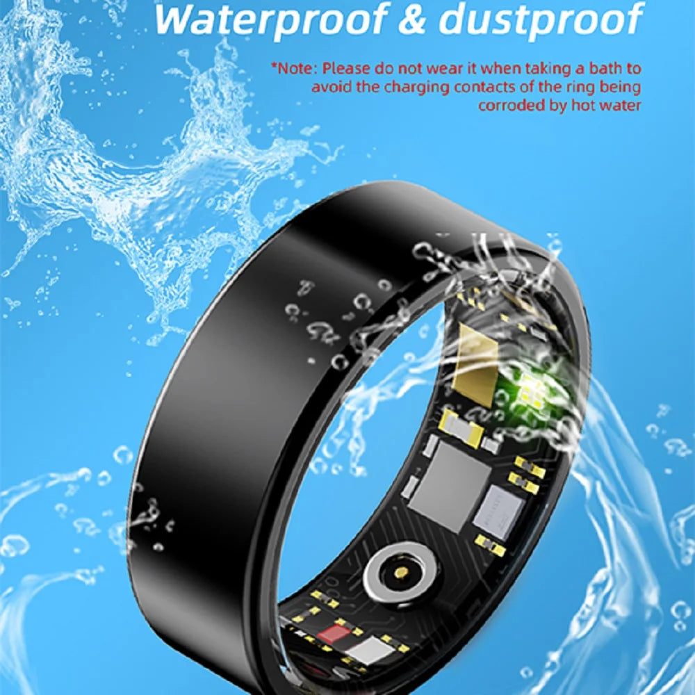 Health Smart Ring Couple Men Women Care For Family Sports Fitness 24H Heart Rate Blood Oxygen Sleep Monitoring IP68 Waterproof