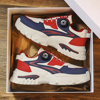 women's sports shoes 2026 Autumn New Men's Versatile High-Top Trendy Thick-Soled Running Shoes Breathable Casual Trendy Shoes