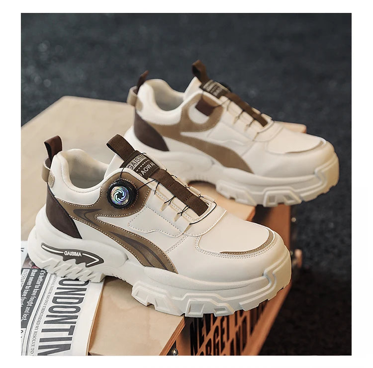 women's sports shoes 2026 Autumn New Men's Versatile High-Top Trendy Thick-Soled Running Shoes Breathable Casual Trendy Shoes
