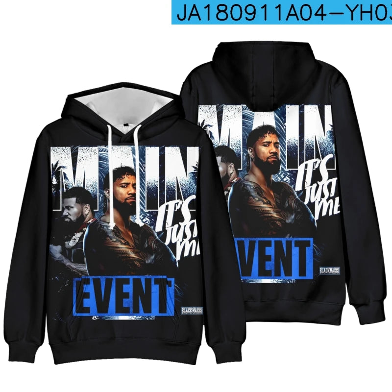 Jey Uso Yeet Hoodies Merch Hooded Women/Men Fashion Casual Streetwear Sweatshirts Clothing Fashion Hoodie Outwear