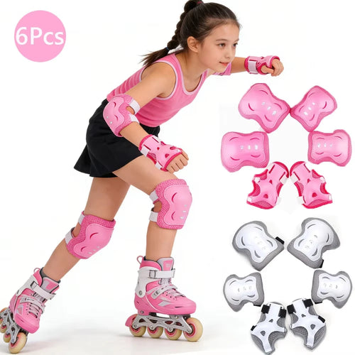 Kids Bike Helmet, Toddler Helmet for Youth Adult, Knee Pad Elbow Pad Wrist Guard Protective Gear Set for Bike
