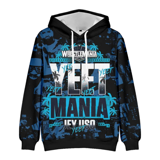 Jey Uso Yeet Hoodies Merch Hooded Women/Men Fashion Casual Streetwear Sweatshirts Clothing Fashion Hoodie Outwear