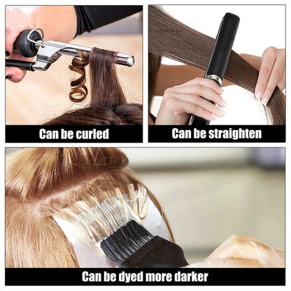 ITIP Hair Extension Human Hair for Women Straight Real Brazilian Human Hair 50 Strands Pre-bonded Highlight ITIP Hair Extensions