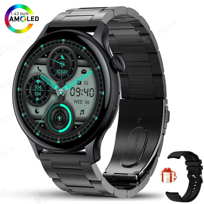 2025 New Real AMOLED HD Smartwatch Ladies Health Monitoring AI Voice Bluetooth Call Smart Watch Women Android IOS
