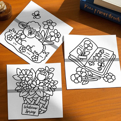 pring Colorful Coloring Book: Healing Educational Picture Book for Children - Inspiring Creativity and Relaxation