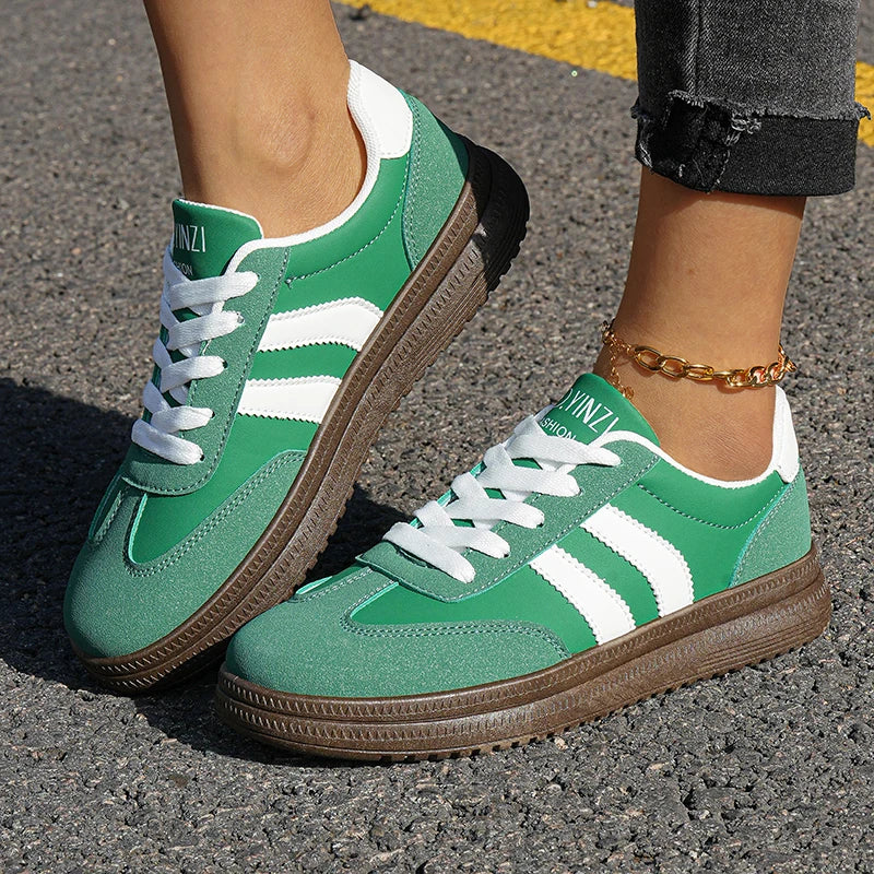 Sports Shoes for Women, Fashionable, Lightweight Lace-Up Sneakers, Casual Sneakers, Suitable for Travel and Running