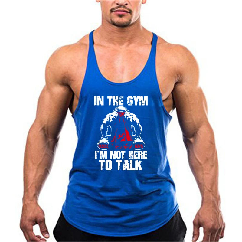 Fitness Sports Vest Summer Trendy Brand Casual Vest Loose Bottoming Waistcoat Sleeveless T-shirt