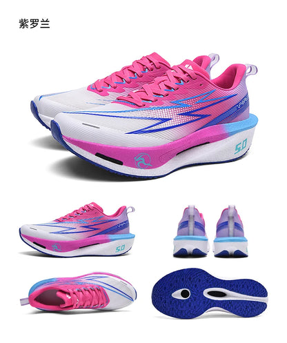 Running Shoes Carbon Board Speciality Marathon Men Sports Breathable Lightweight Women's Comfortable Athletic Nonskid Sneakers