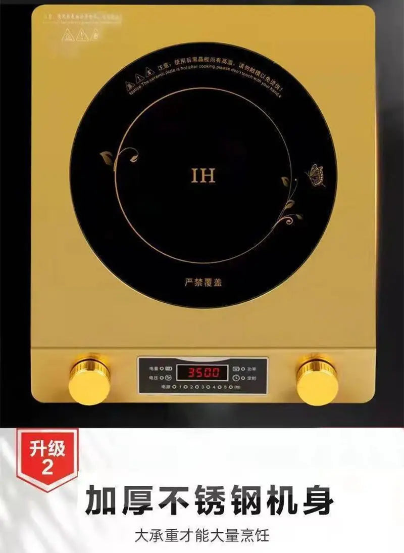 Flat induction cooker 220V 3500W commercial 5000W high-power hot pot stir-fry household induction cooker
