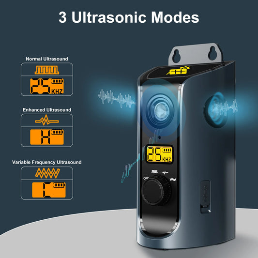PATPET U13 Portable Ultrasonic Anti Barking Device Dog Solar Charging Dog Pet Training High Frequency Flash Rechargeable Home