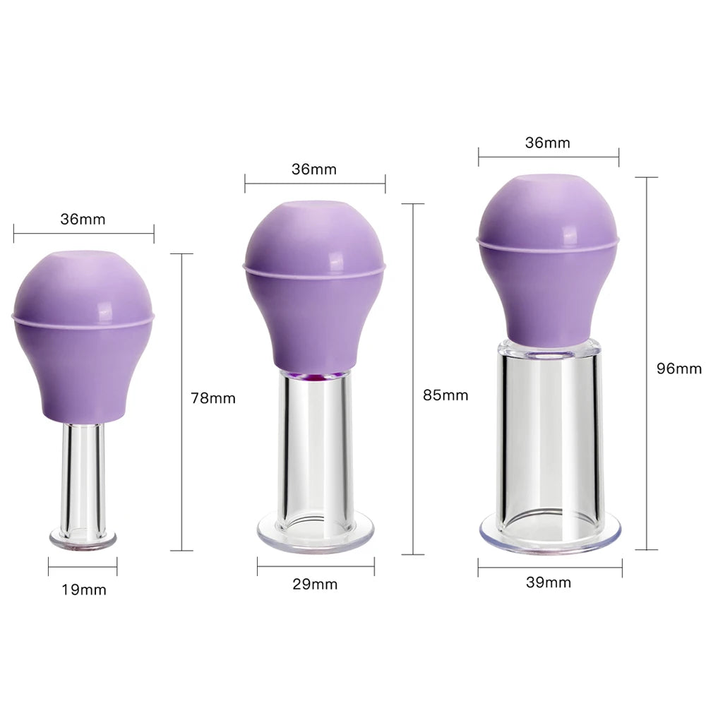 Facial Massage Cups Rubber Vacuum Cupping Skin Lifting Anti Cellulite Massager for Face Pvc Body Cups Skin Scraping Massage Jar