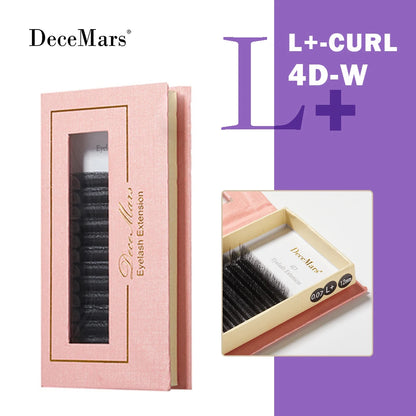DeceMars L-curl M Curl YY 3D 4D 5D 6D Eyelash Extension 12 Lines for Makeup