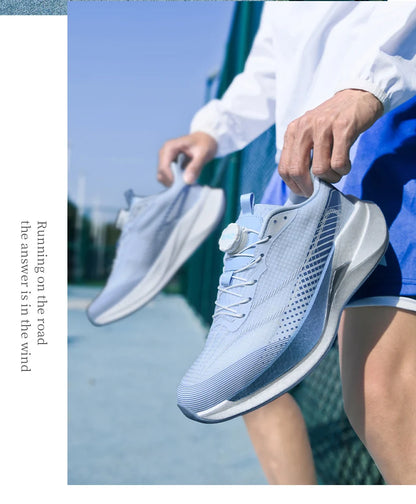 Sneakers﻿ Men Sports Carbon Board Speciality Breathable Lightweight Women's Comfortable Athletic Nonskid Marathon Running Shoe