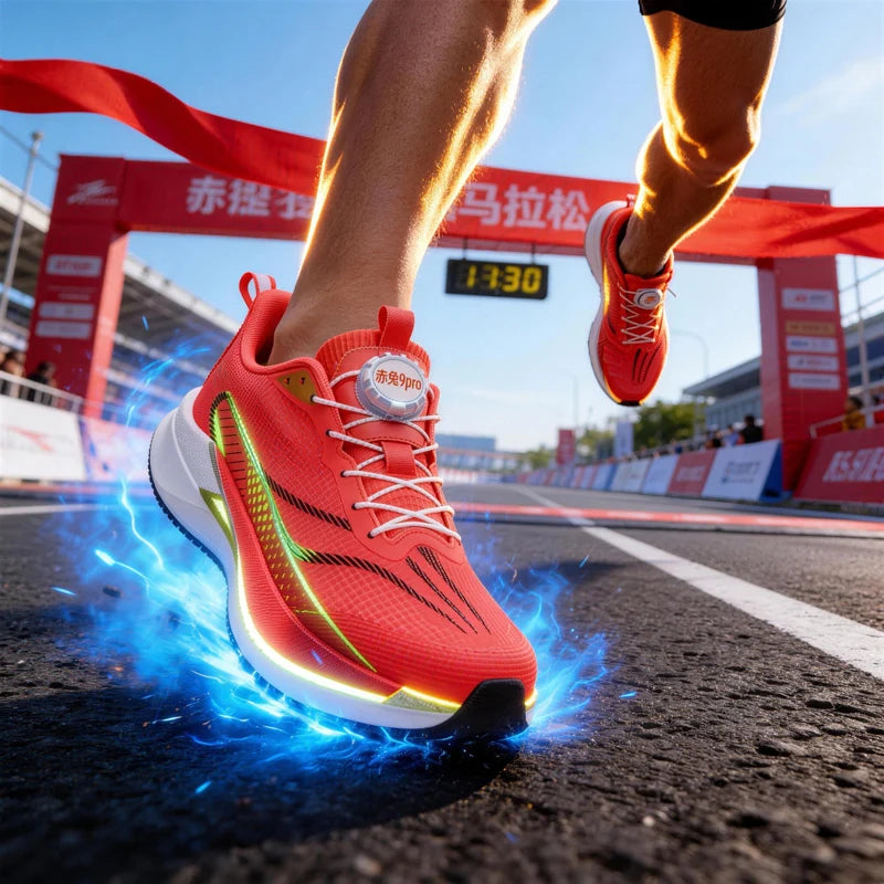 Sneakers﻿ Men Sports Carbon Board Speciality Breathable Lightweight Women's Comfortable Athletic Nonskid Marathon Running Shoe
