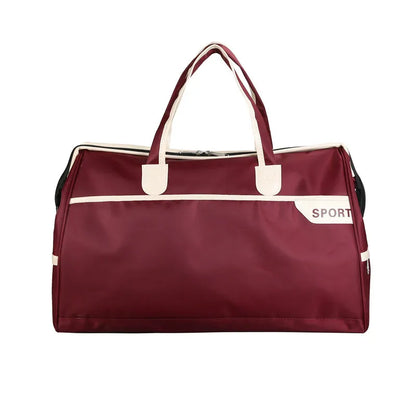 Nylon Travel Duffel Bag Outdoors Storage Bag Large Capacity Short-Distance Travel Package Foldable Boarding Bag Luggage Handbag