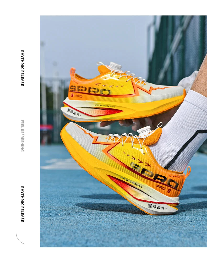 Men Running Shoes Carbon Board Speciality Sports Breathable Lightweight Women's Comfortable Athletic Nonskid Marathon Sneakers