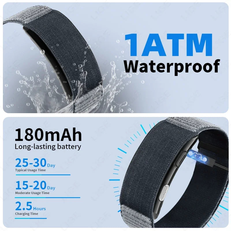 Health Couple Smart Bracelet Body Temperature Blood Pressure Monitor Fitness Tracker Men Women Sport Waterproof ECG Smart Watch