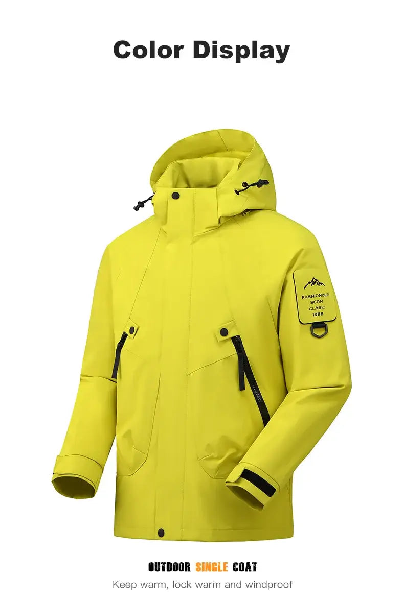 2026 Unisex Waterproof Jacket for Climbing Hiking Camping Trekking Windbreaker Men Women Outdoor Windproof Rain Coat Antifouling