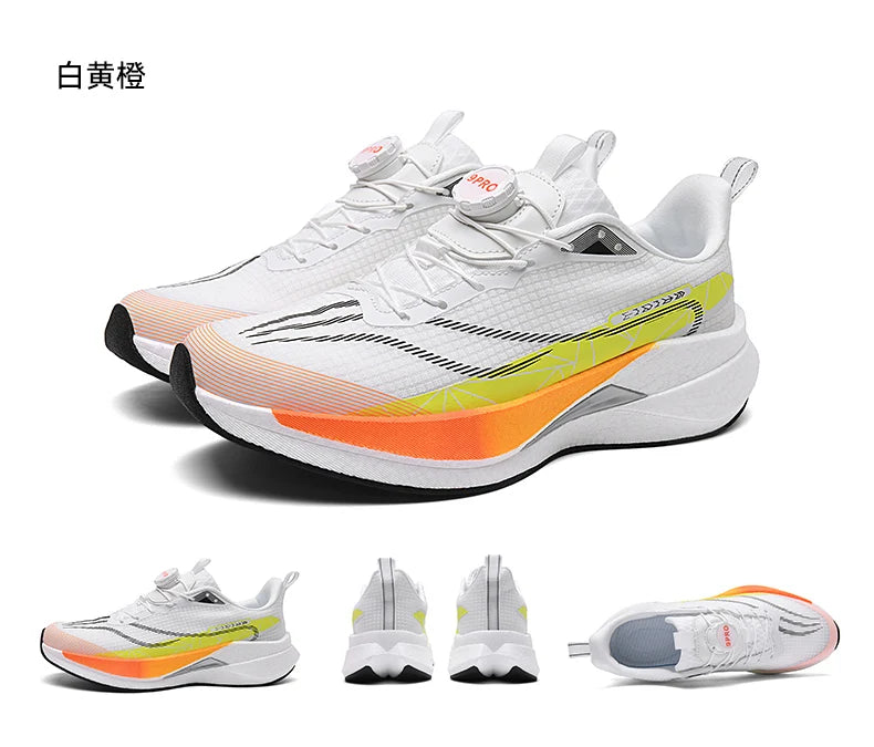 Sneakers﻿ Men Sports Carbon Board Speciality Breathable Lightweight Women's Comfortable Athletic Nonskid Marathon Running Shoe