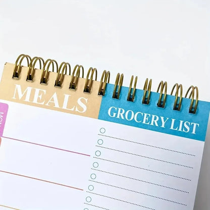 1Pcs Meal Planner Pad 90 Pages Weekly Meal Planner Notepad For Organized Weekly & Daily Planning | Tear-Off Grocery Checklis