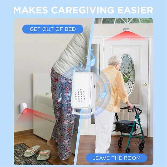 SZSC Bed Sensor Alarm for Elderly Dementia Patients - Wireless Fall Detection & Motion Sensor Alert System for Seniors