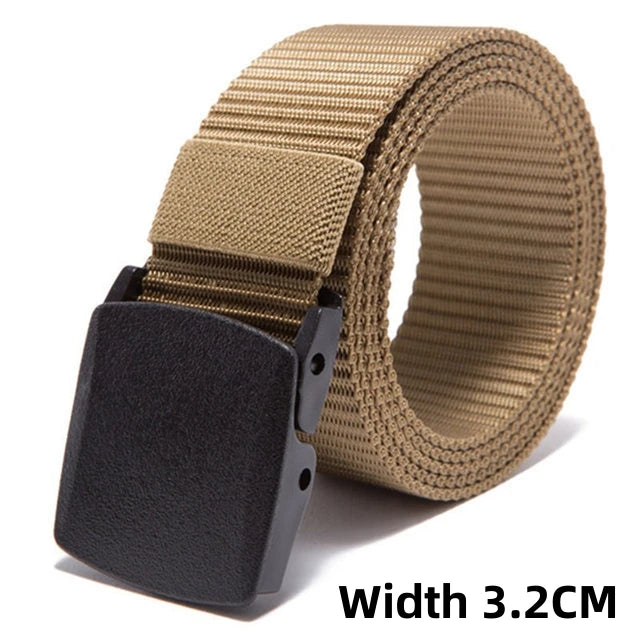 Tactical Belt for Men Quick-Release Buckle Heavy-Duty Nylon Webbing for Outdoor Hunting Survival Gear
