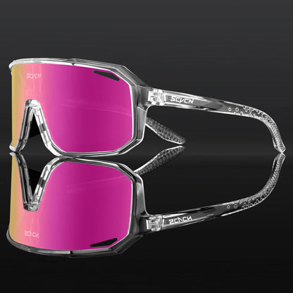 SCVCN New Outdoor Cycling Glasses Bike Sunglasses Men UV400 Eyewear Sports MTB Goggles Bicycle Women Riding Hiking Sunglasses - Fitmora™