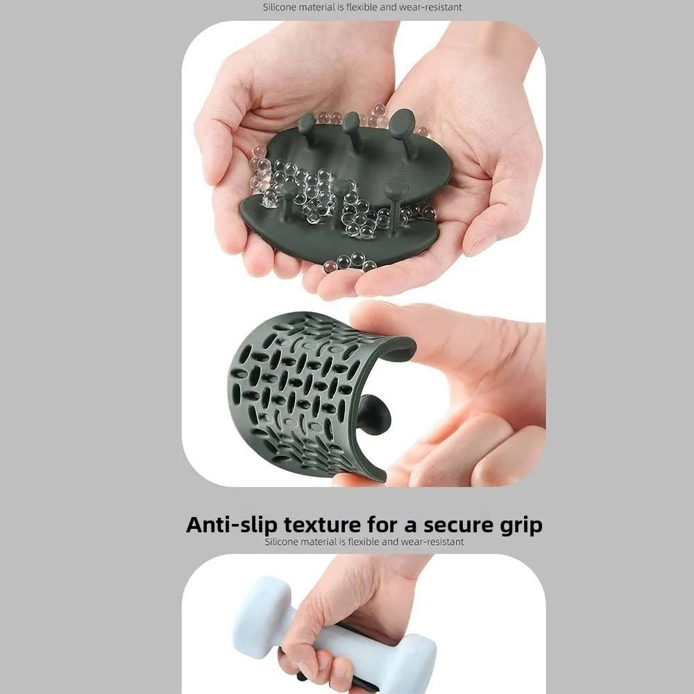 1 Pair Washable Weight Lifting Grips 3-finger Silicone Grip Silicone Palm Grips Breathable Anti-slip Dumbbell Grippers - Fitmora™