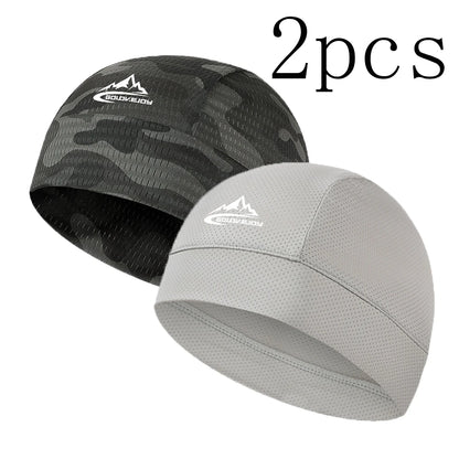 Cooling Skull Cap Helmet Lining Breathable Sweat Wicking Cycling Sports Running Hat Comfortable Outdoor Hiking Cap Quick Dry Cap