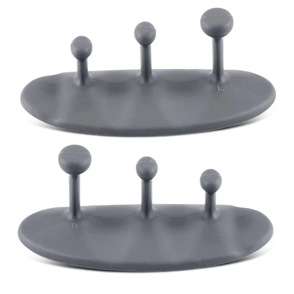 1 Pair Washable Weight Lifting Grips 3-finger Silicone Grip Silicone Palm Grips Breathable Anti-slip Dumbbell Grippers - Fitmora™