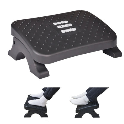 Under Desk Footrest Ergonomic Foot Stool with Massage Rollers Max-Load 120Lbs Desk Leg Rest Pain Relief for Home Office Work - Fitmora™
