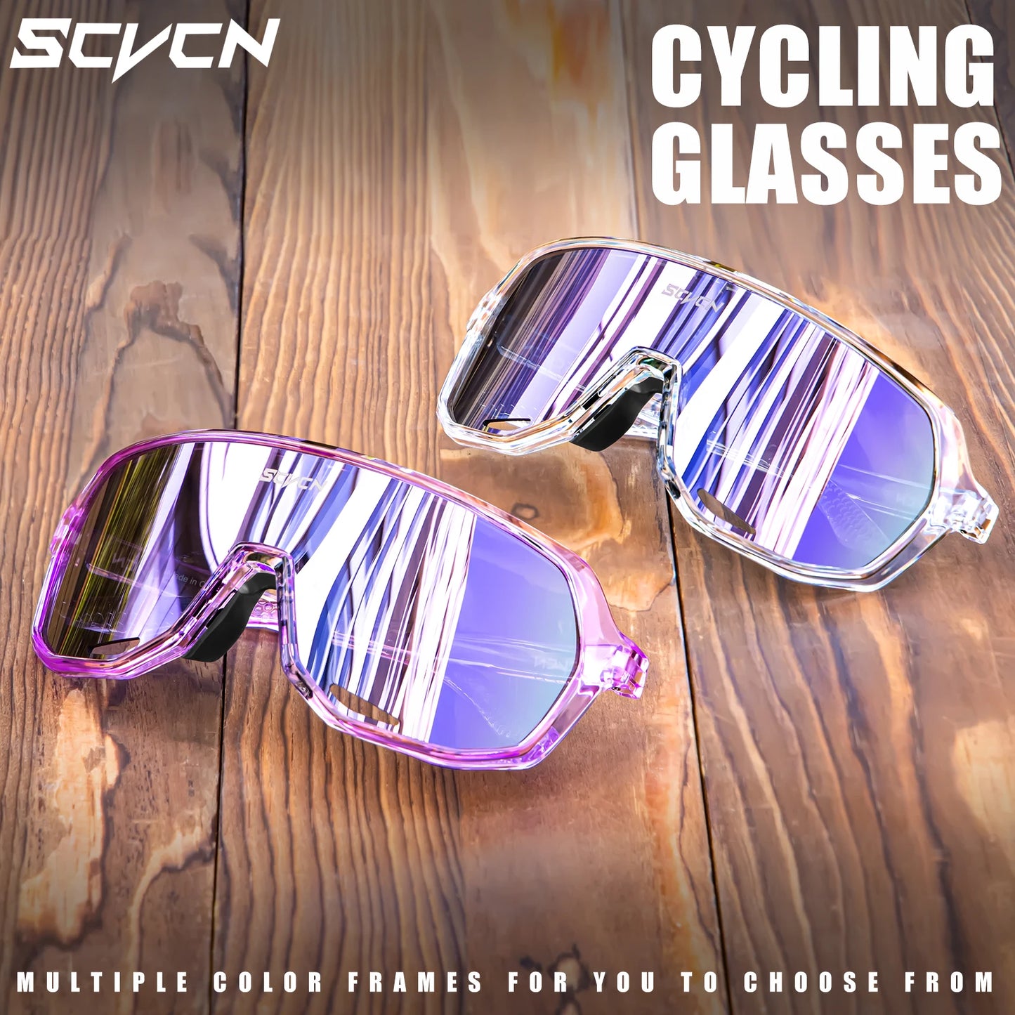 SCVCN New Outdoor Cycling Glasses Bike Sunglasses Men UV400 Eyewear Sports MTB Goggles Bicycle Women Riding Hiking Sunglasses - Fitmora™